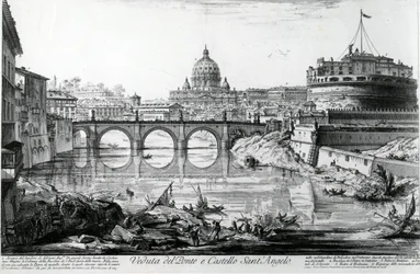 Vista del puente y del Castillo Sant